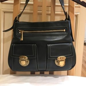 Marc Jacobs Sofia Tumbled Calf Dark Forest Handbag